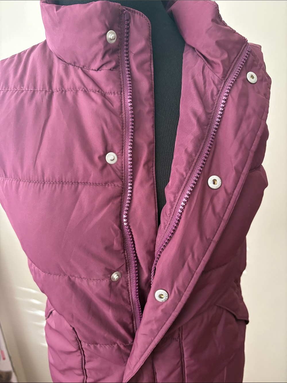 Gymboree Kids Quilted Puffer Vest - Deep Plum size Medium - Picture 6 of 15